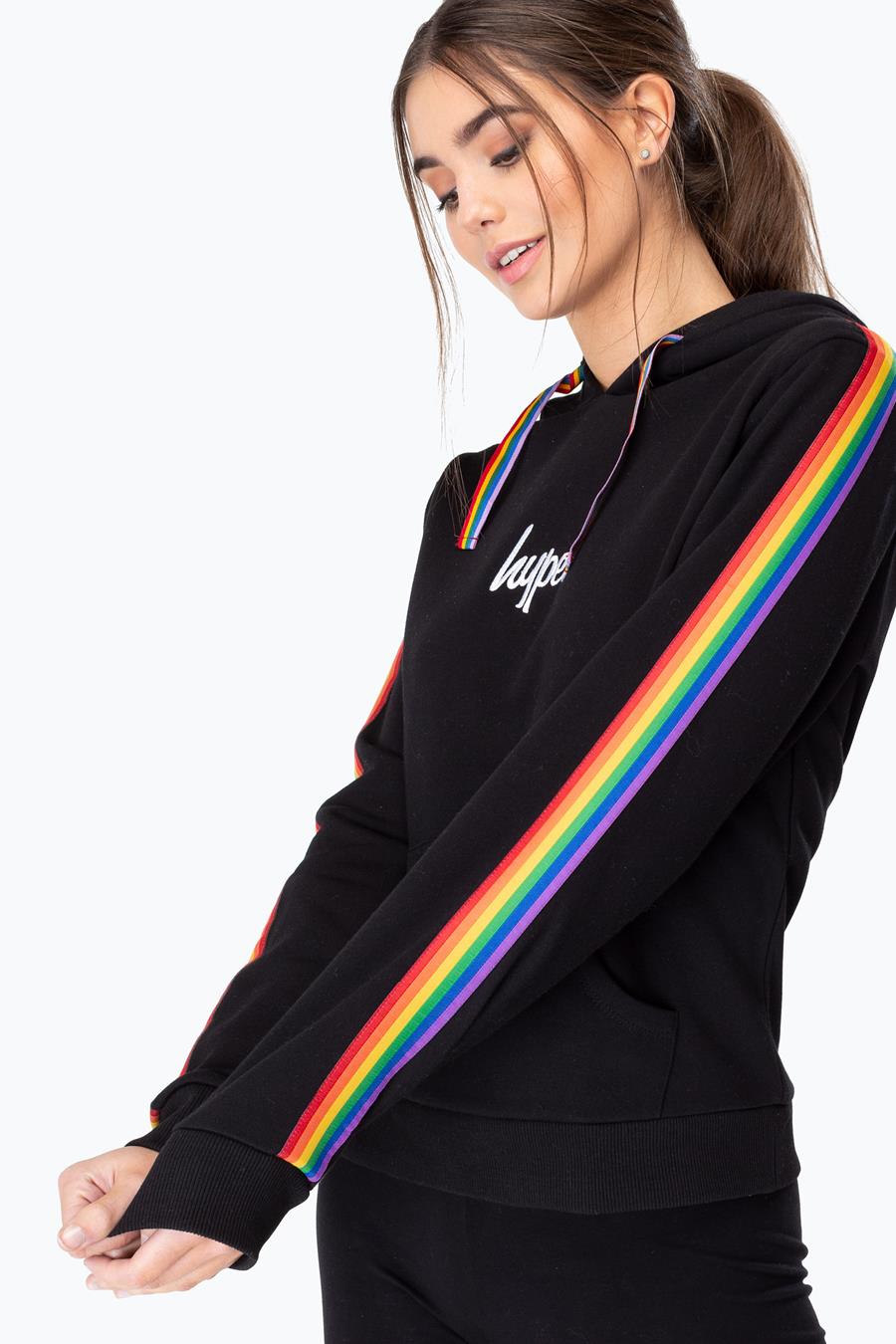 womens rainbow hoodie