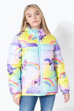 unicorn puffer jacket