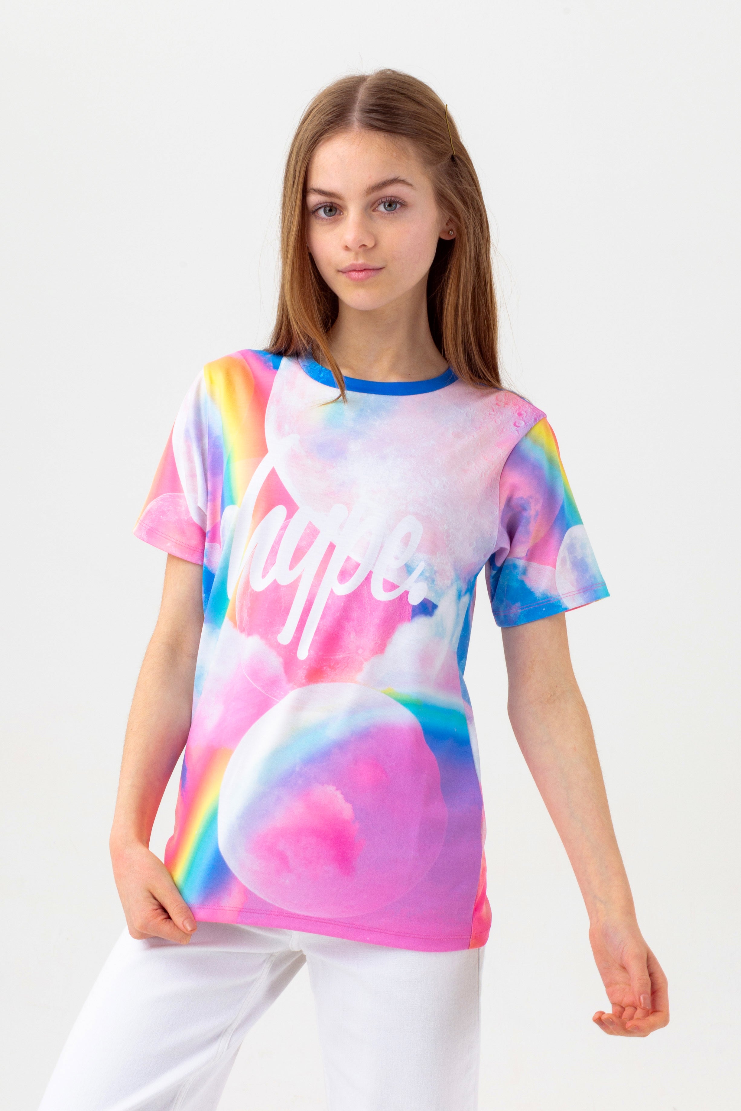 hype girls multi moons script t-shirt