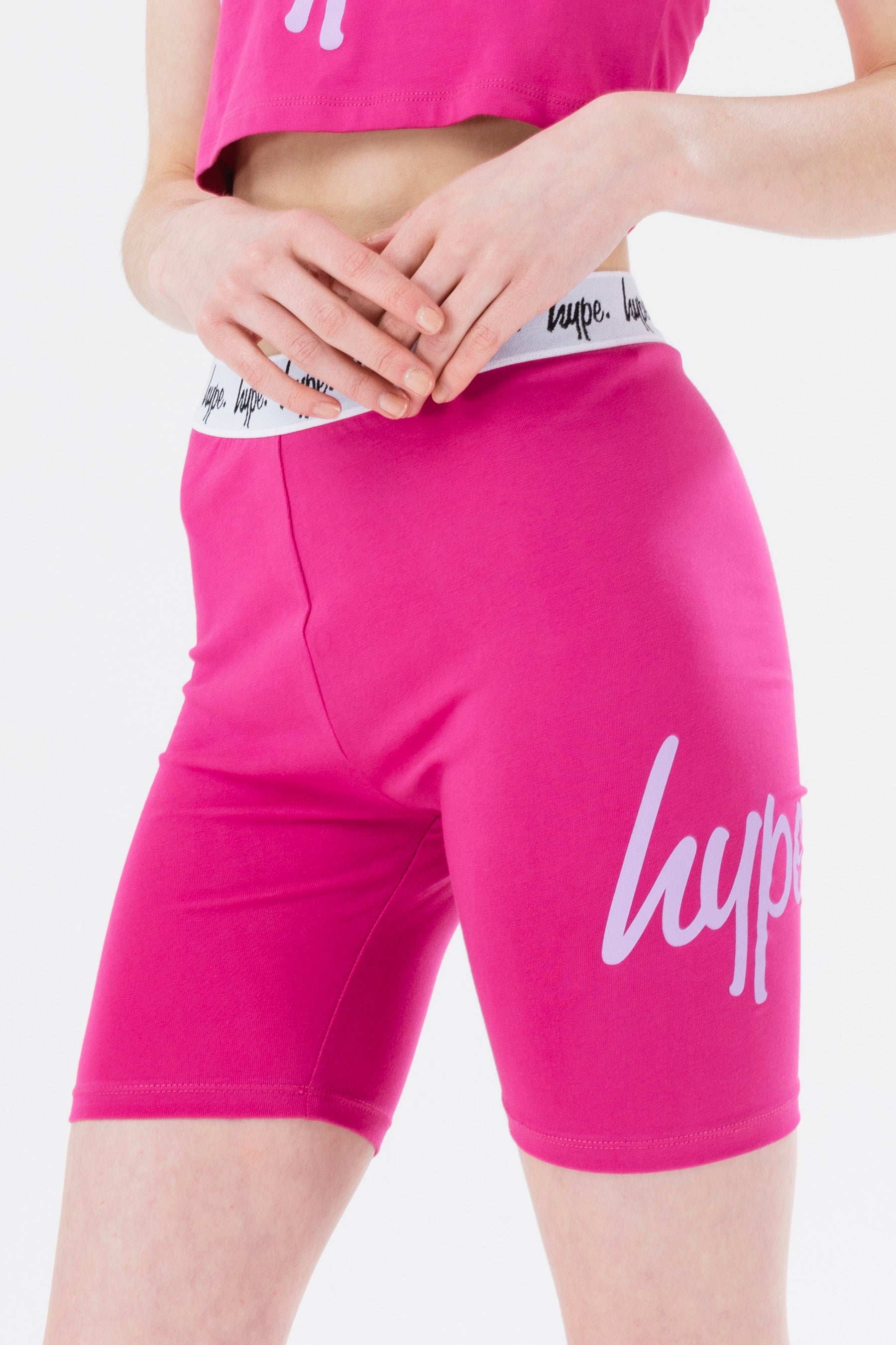 hype girls berry script cycling shorts