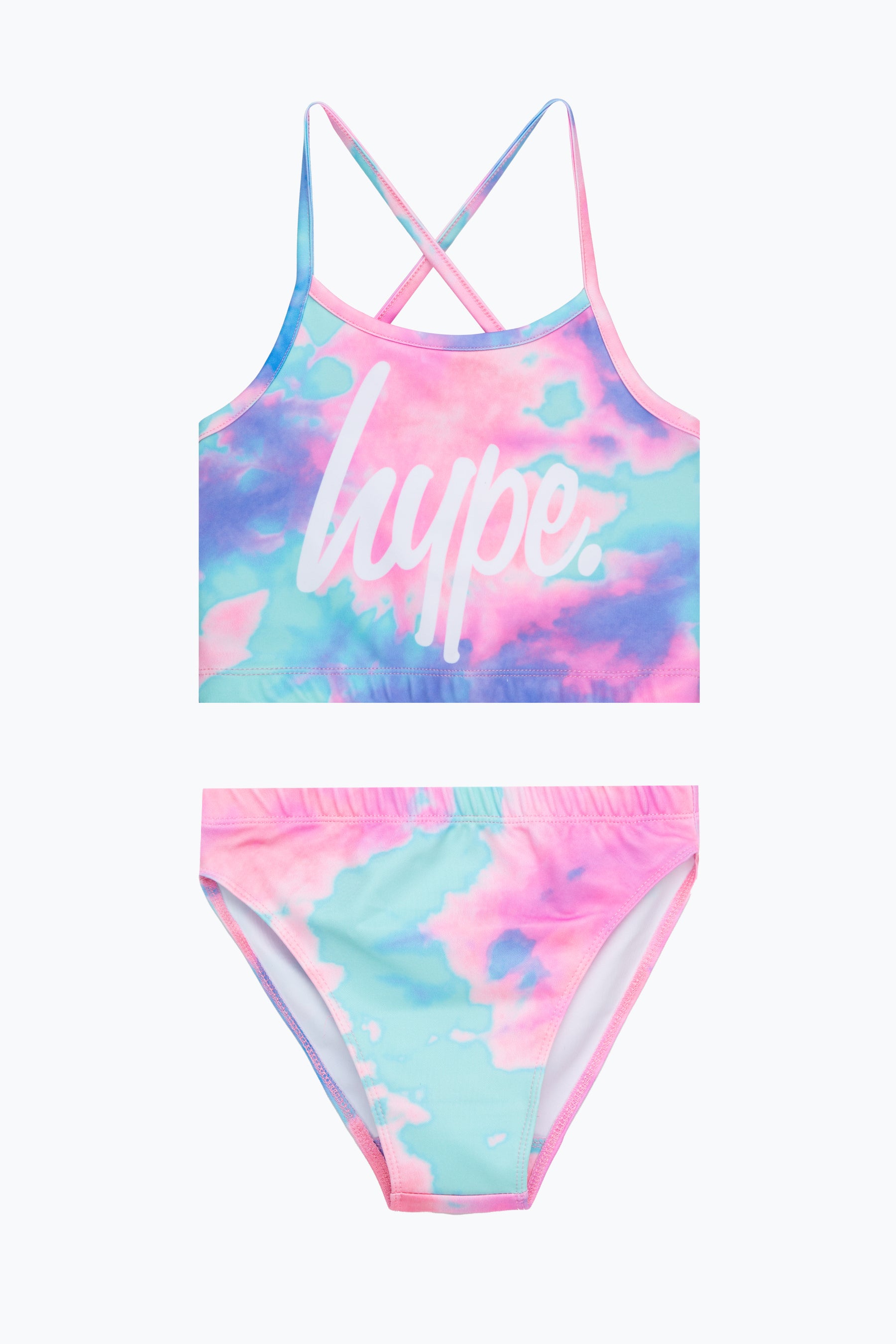 hype girls multi dream smudge script bikini