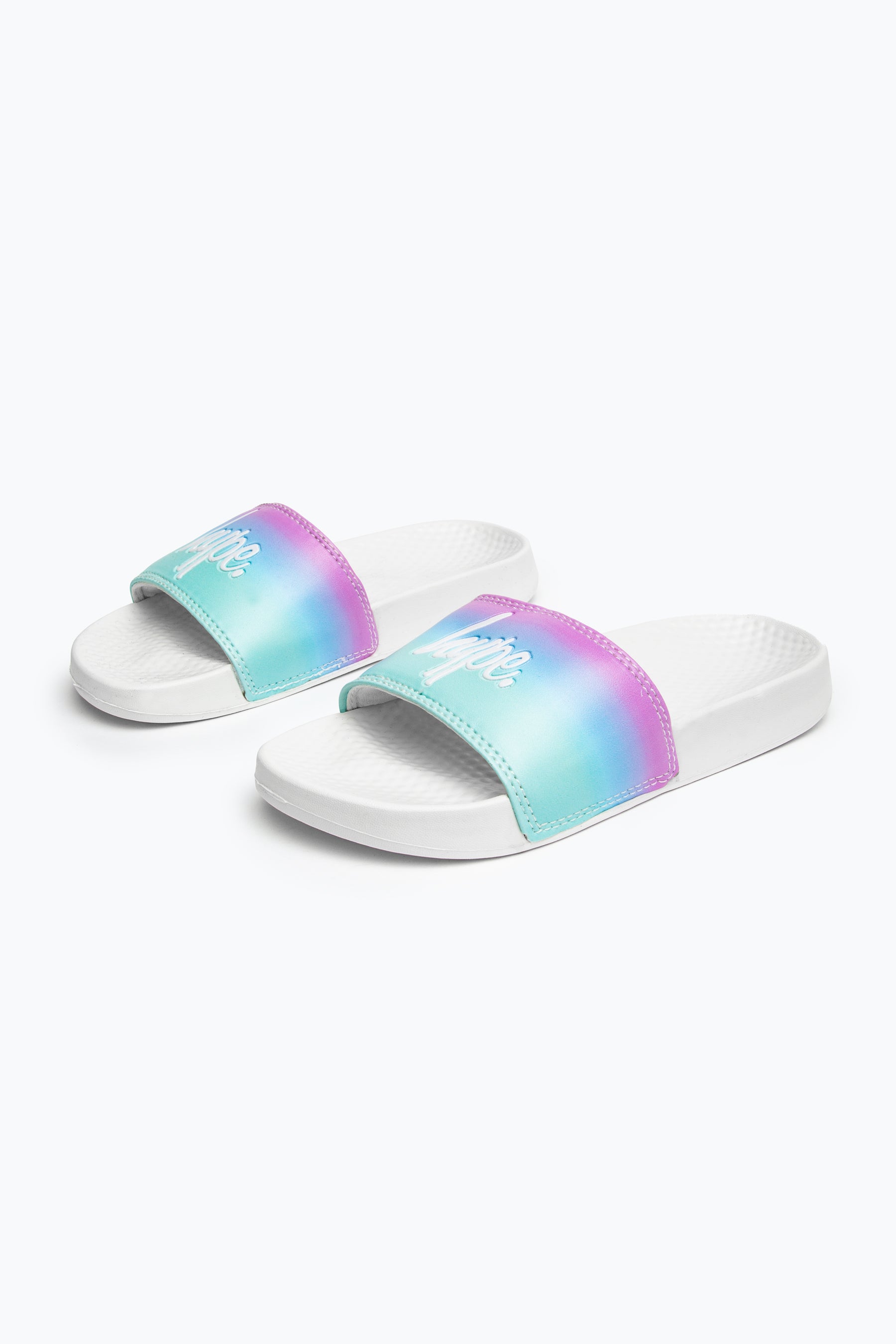 hype kids unisex multi myth fade script sliders