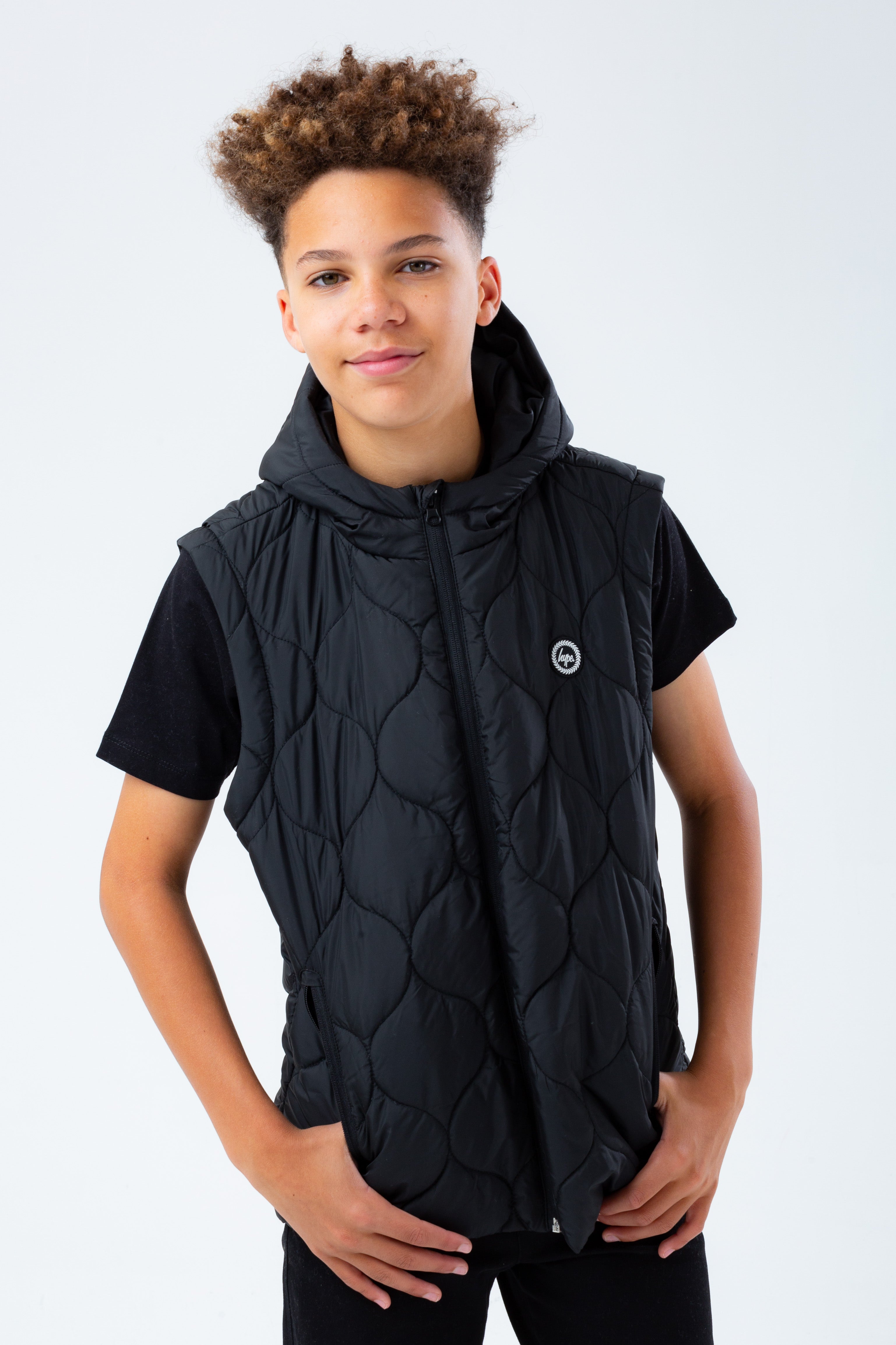 hype black boys gilet