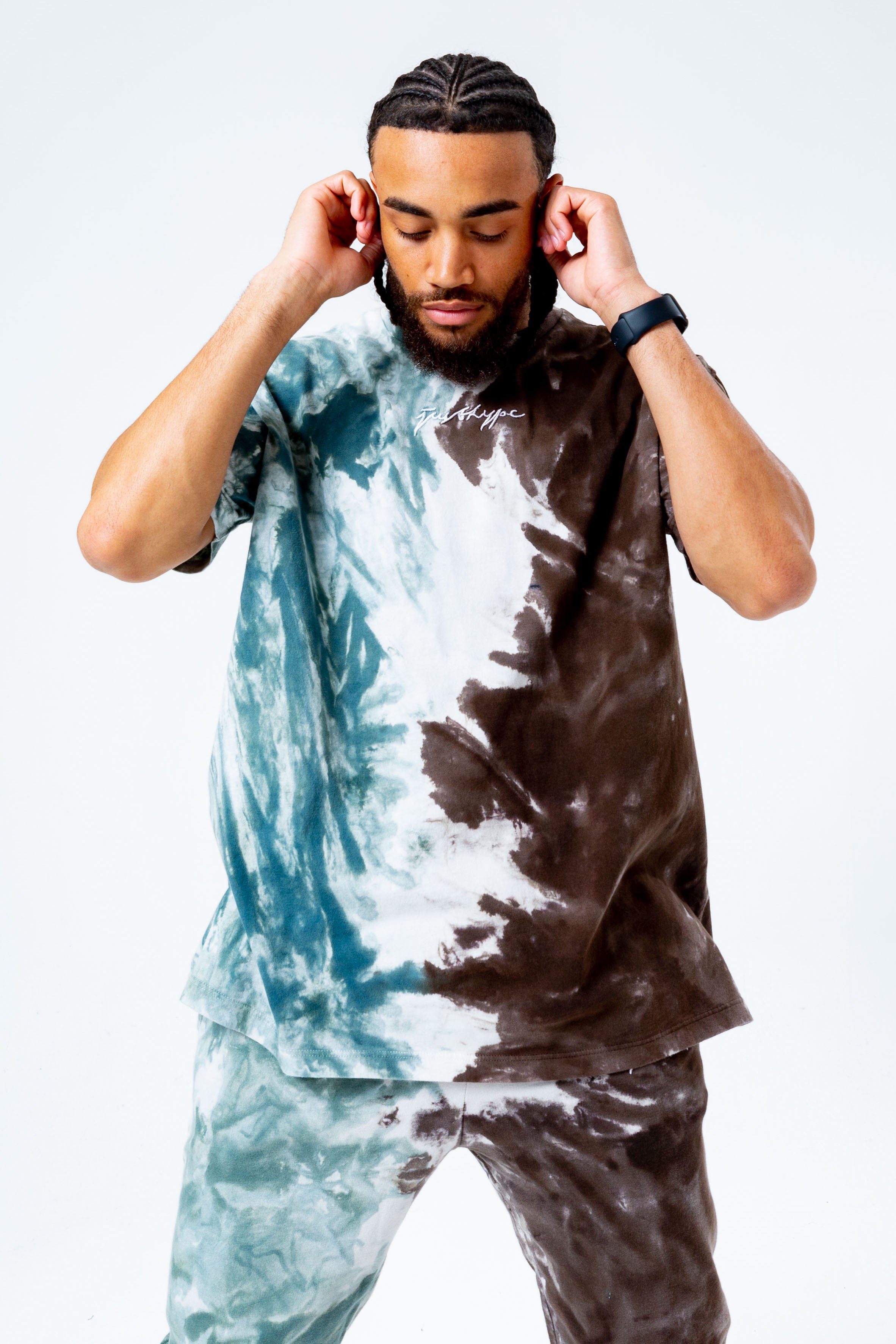 hype multi tie dye men’s t-shirt