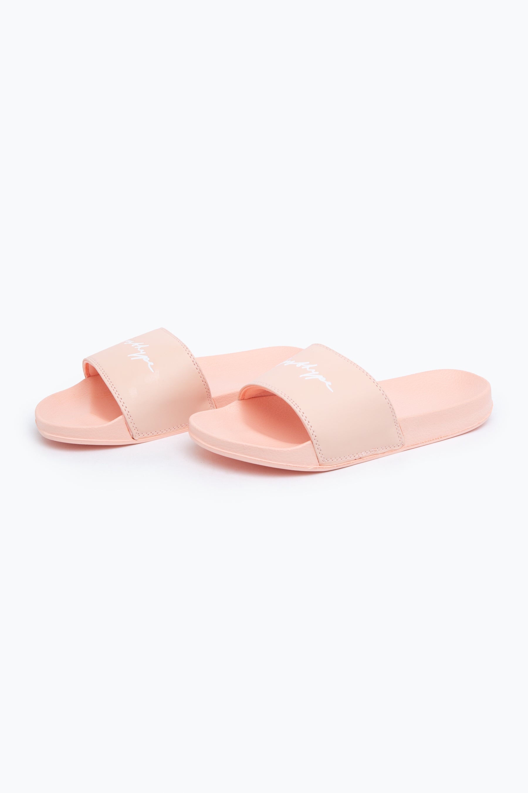 hype pink womens scribble sliders