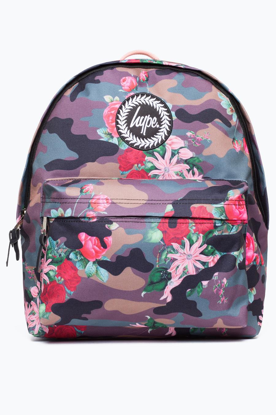 hype pink camo backpack