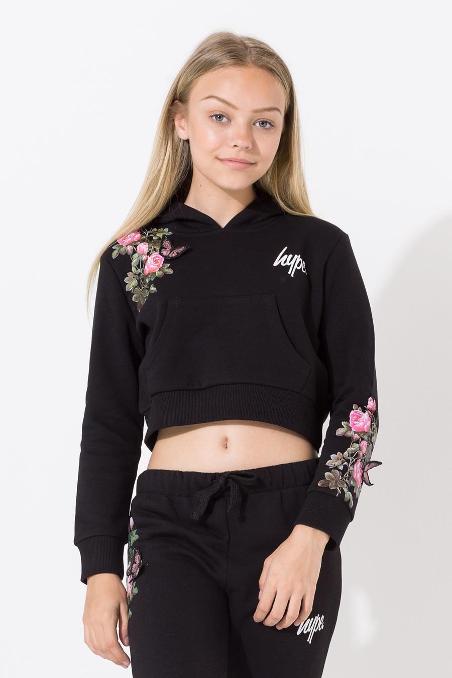 kids crop hoodie