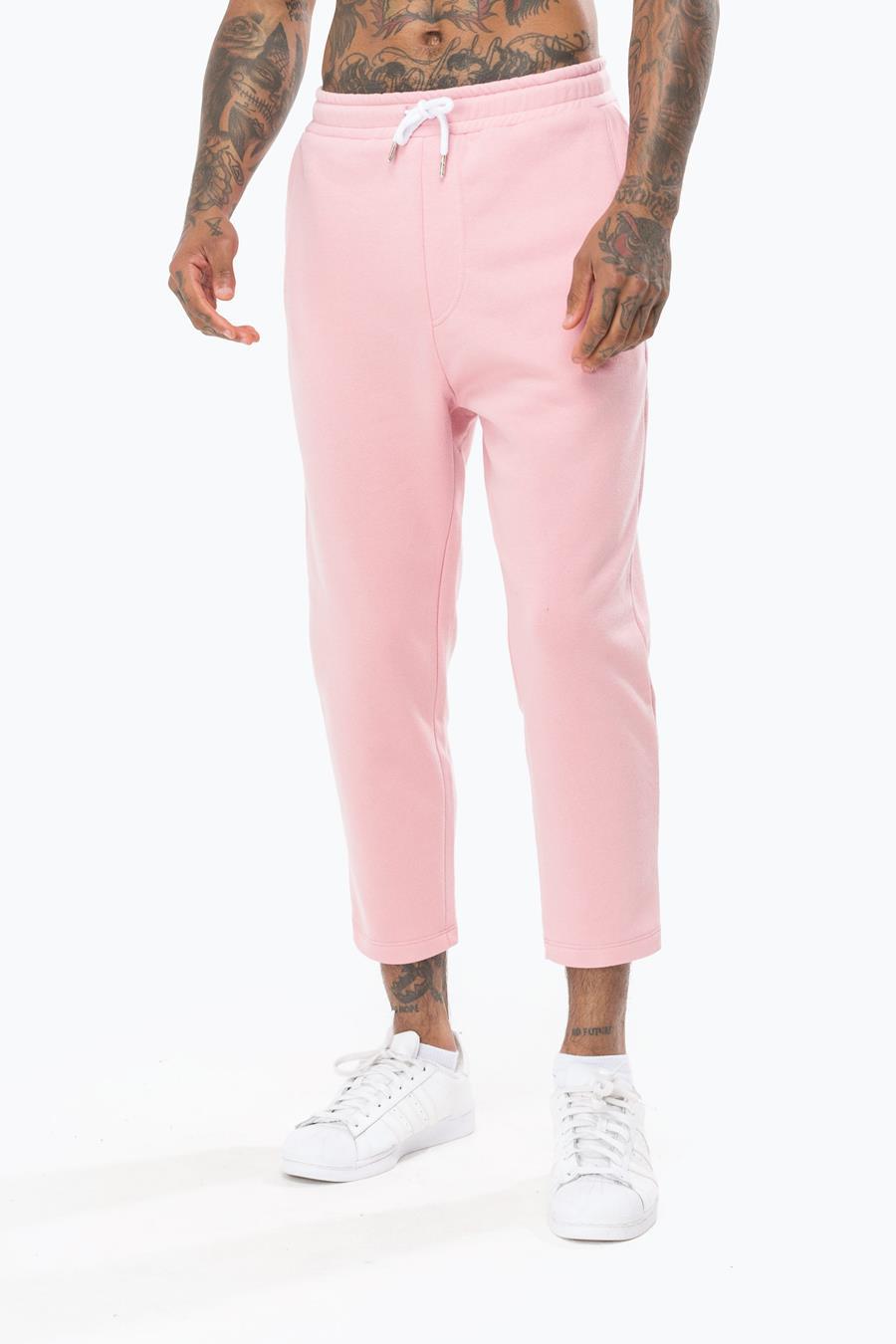 pink joggers mens