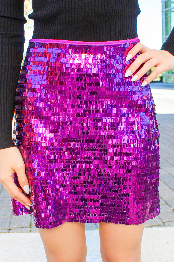 Mardi Party Colorblock Sequin Skirt - Frock Candy