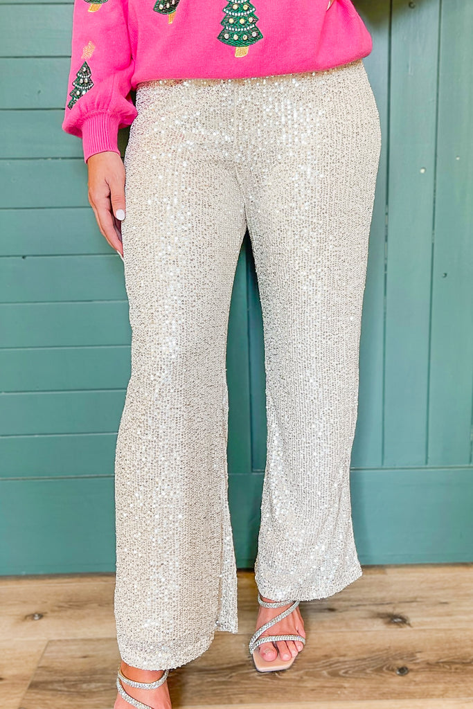 Fancy Pants Sequin Flares - Frock Candy