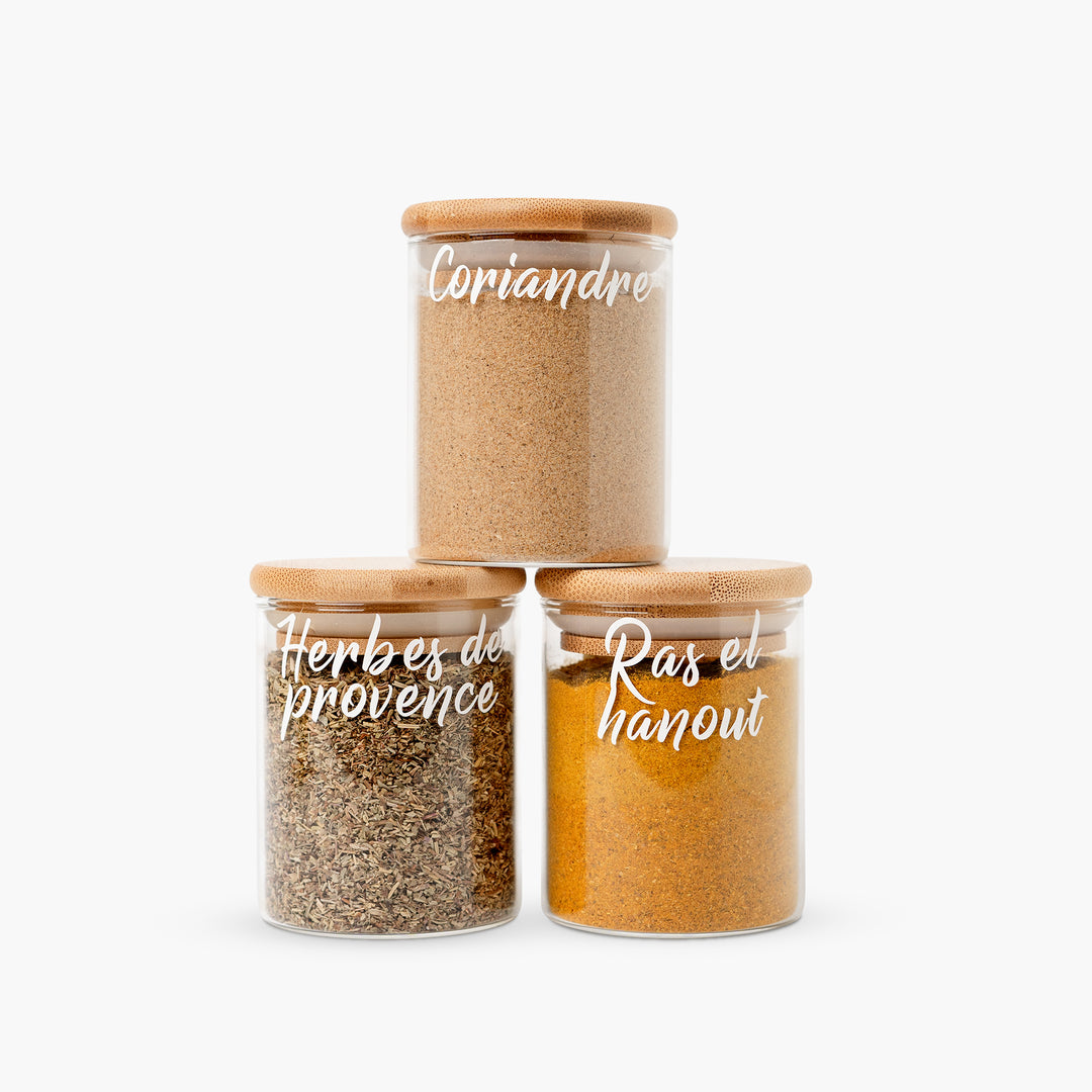 Personnalisez vos pots à épices avec nos étiquettes tendance personnalisées  - Things and Stickers — THINGS and STICKERS