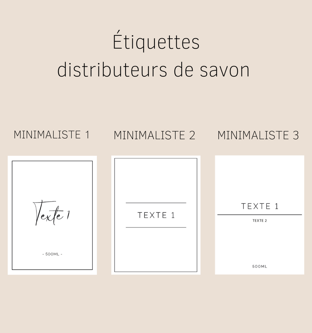 Étiquettes personnalisées pour pot à épices Country Kitchenstyle moderne &  minimaliste pour organisation cuisine Carré / Baia ocean -  France