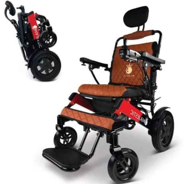 ComfyGo Majestic Plus 20Ah 220W 20 Wide Seat Folding Electric Wheelchair