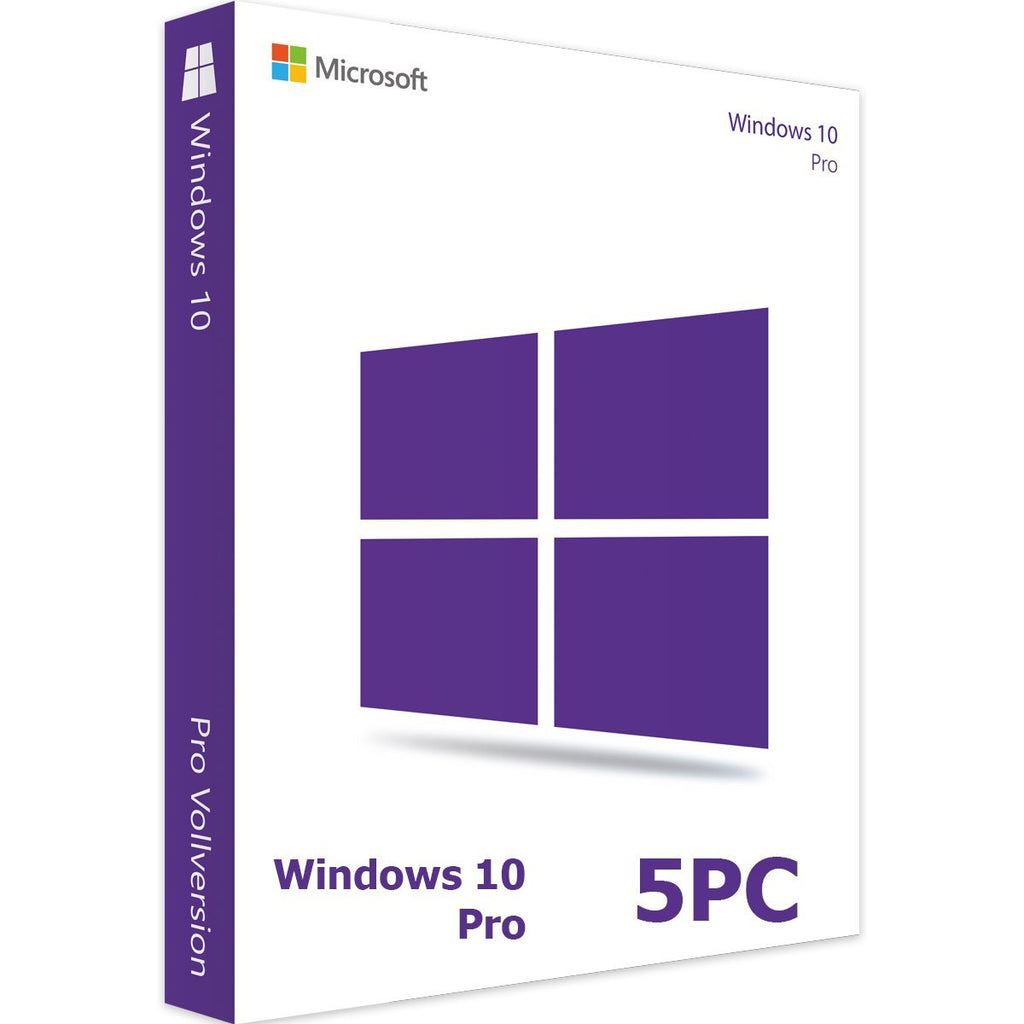 Windows 10 Pro 5pc 32 64 Bit Genuine License Juan Computer