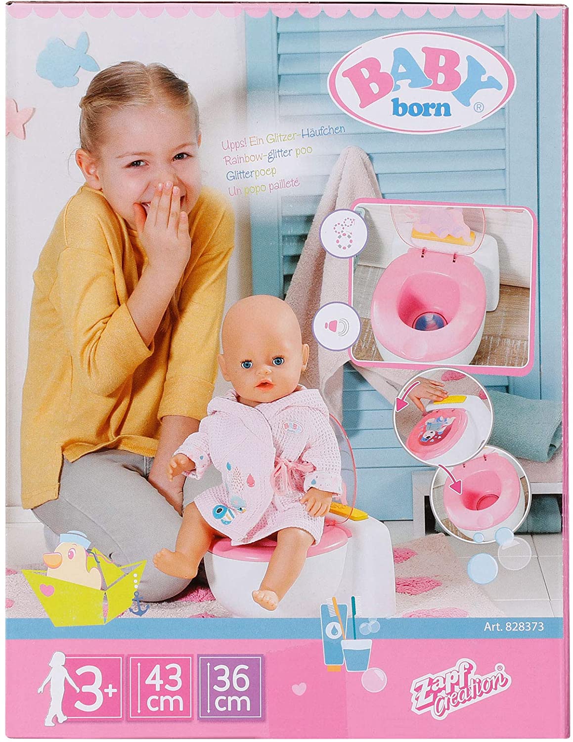 Baby Born Bath Poo Toilet 43cm – ToyRoo - Magical World of Toys!