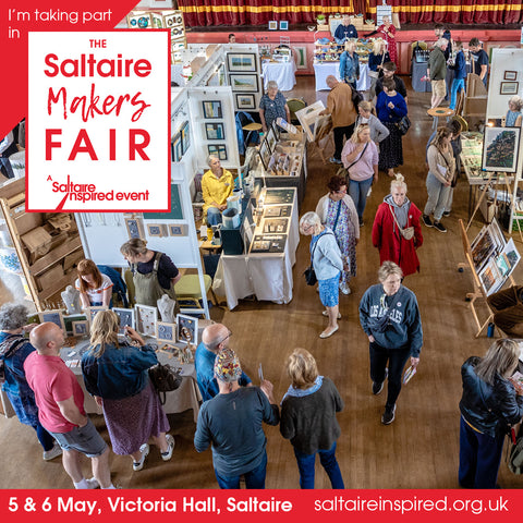 Saltaire Makers Fair event poster May 2024