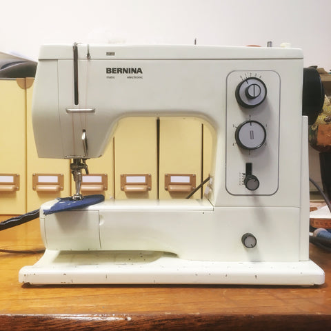 Bernina sewing machine used for the cap production