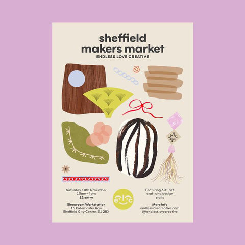 Endless Love Creative makers market poster november 2023