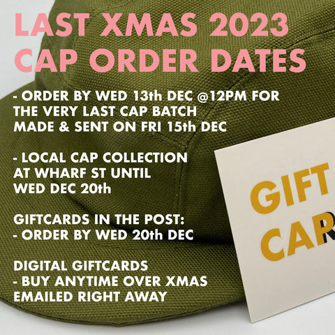 Last posting dates for a capalog cap for xmas 2023
