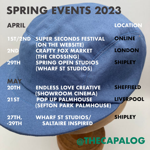 Spring events calendar for the capalog 2023