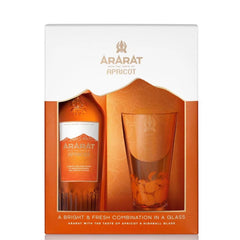 Ararat Apricot Armenian Brandy With Highball Glass