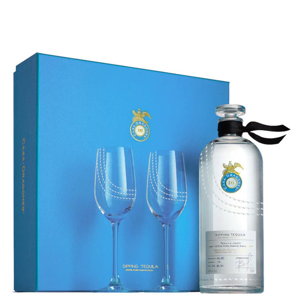 Casa Dragones Joven Tequila W/Two Flutes 750ml