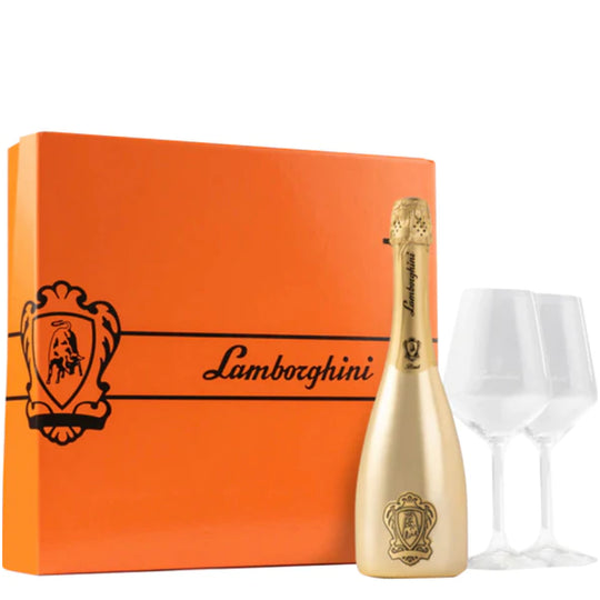 Gold Brut luxury coffret with 2 glasses NV - Armand de Brignac, Buy Online