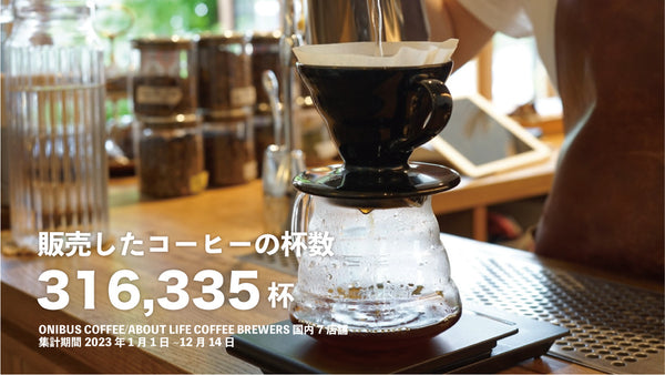 販売したコーヒーの杯数