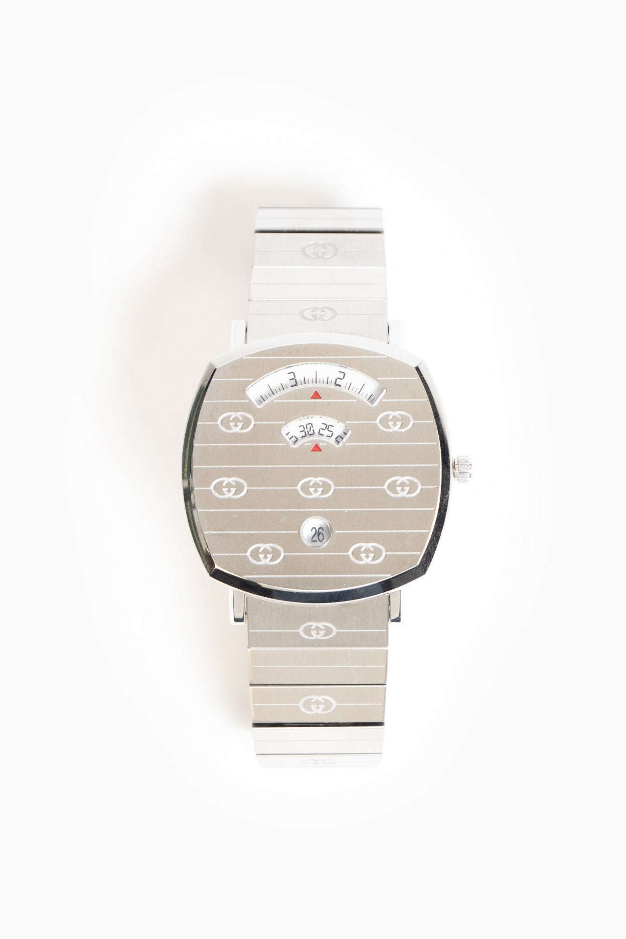 Image of Gucci Grip Watch In Stainless Steel