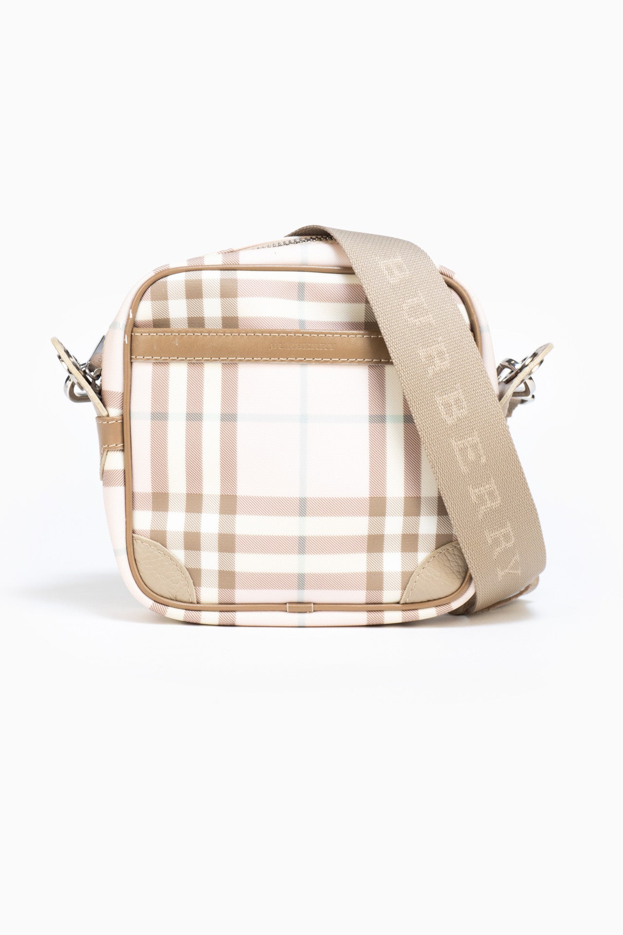 image of Burberry Pink Nylon Crossbody Bag