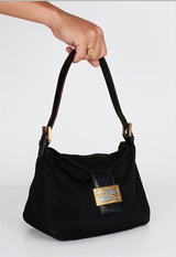 Vintage Fendi Two-Tone Buckle Handbag