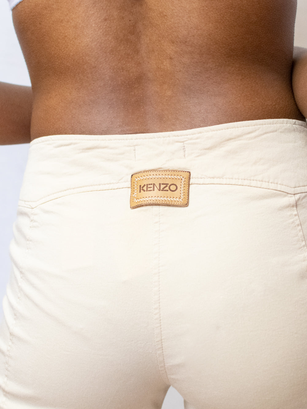 image of Beige Capri Kenzo Original Trousers - so cool!