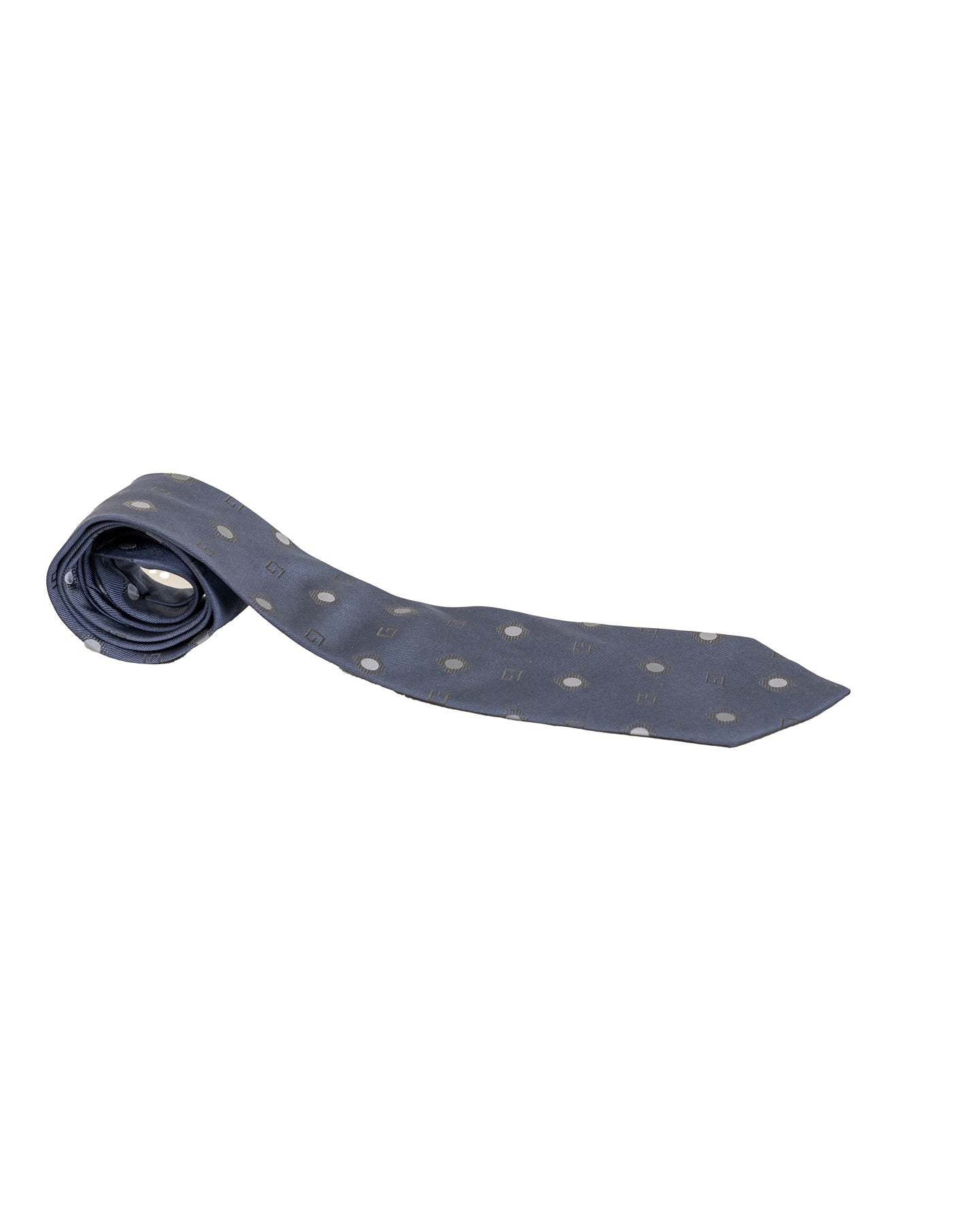 Image of Gucci Grey Tie With Polka Dots