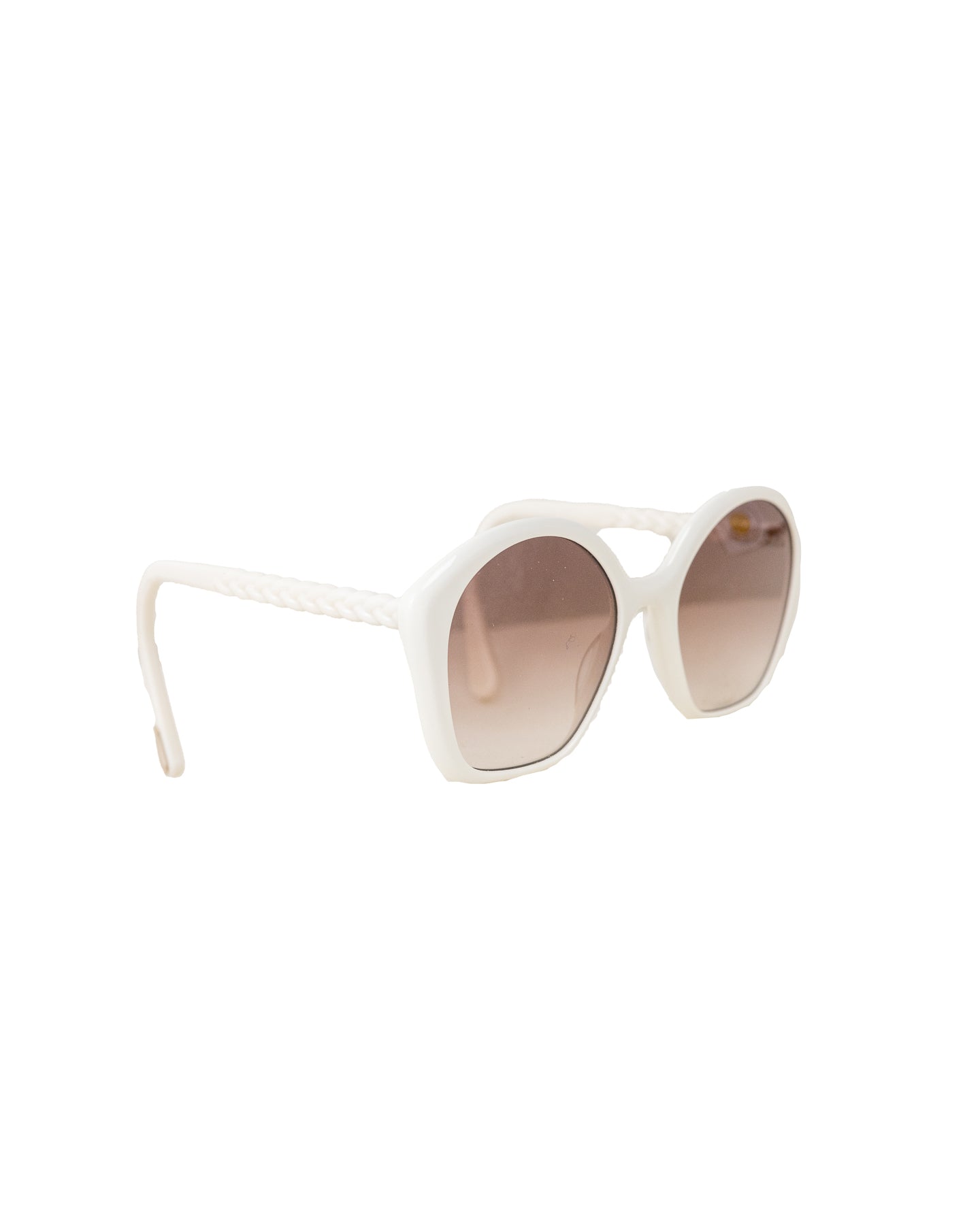 image of Chloé Kids White Sunglasses With Shiny Opal Cherry Frame