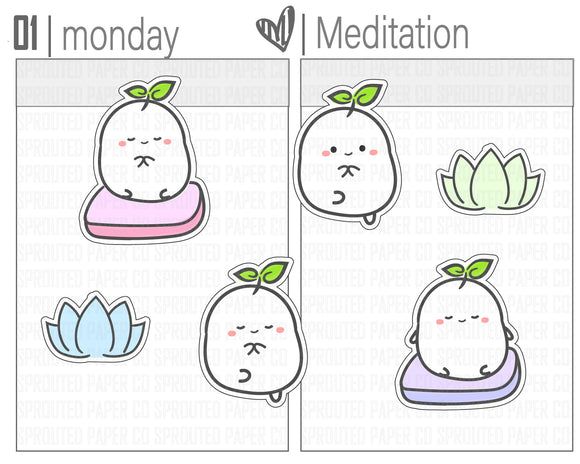 (S0174) Meditation Stickers