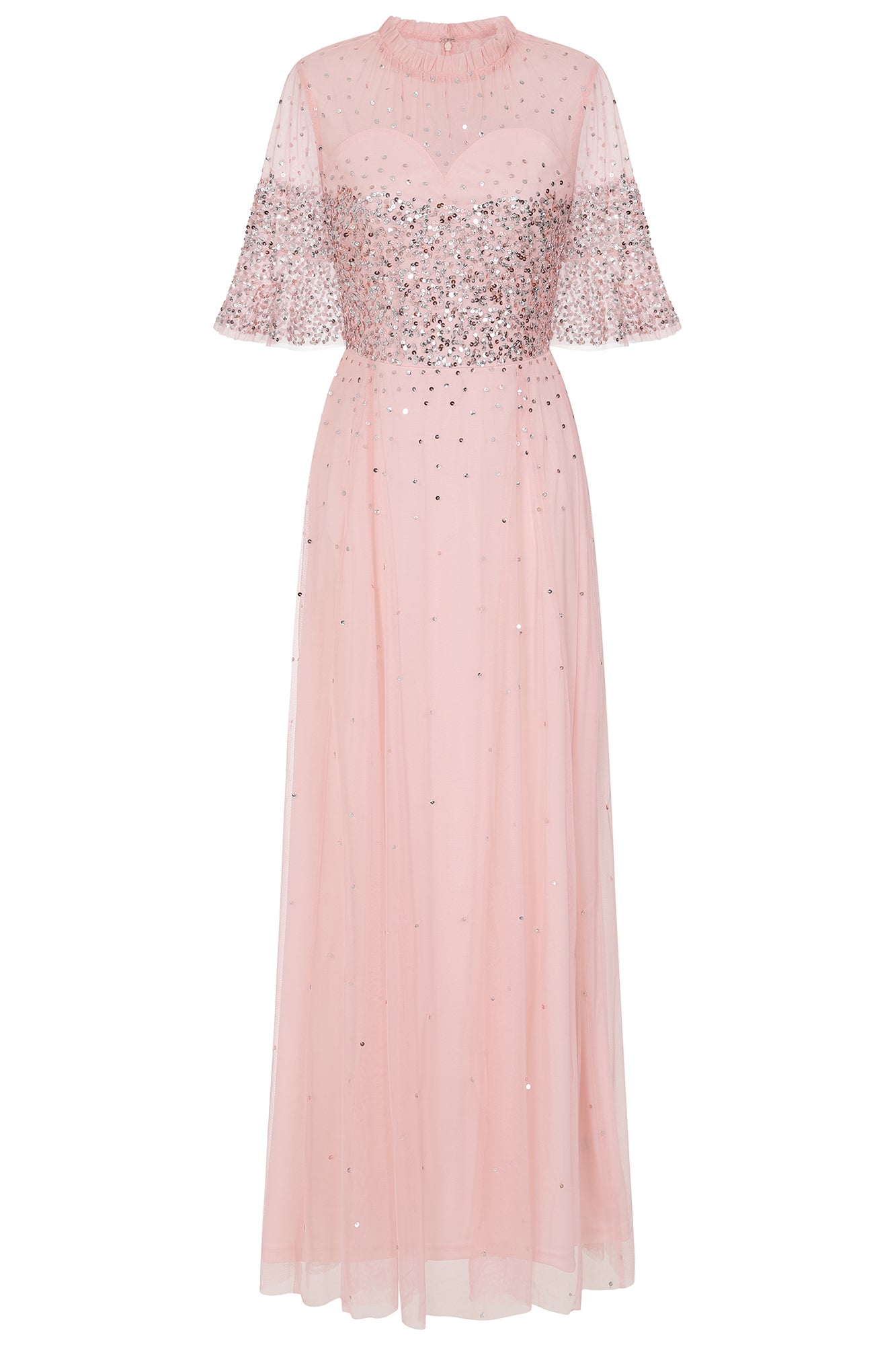 Annie Pink Sequin Maxi Dress 2