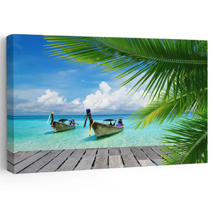 Coastal Beach Wall Art - Serene Ocean View Canvas Print - Stunning Canvas Prints