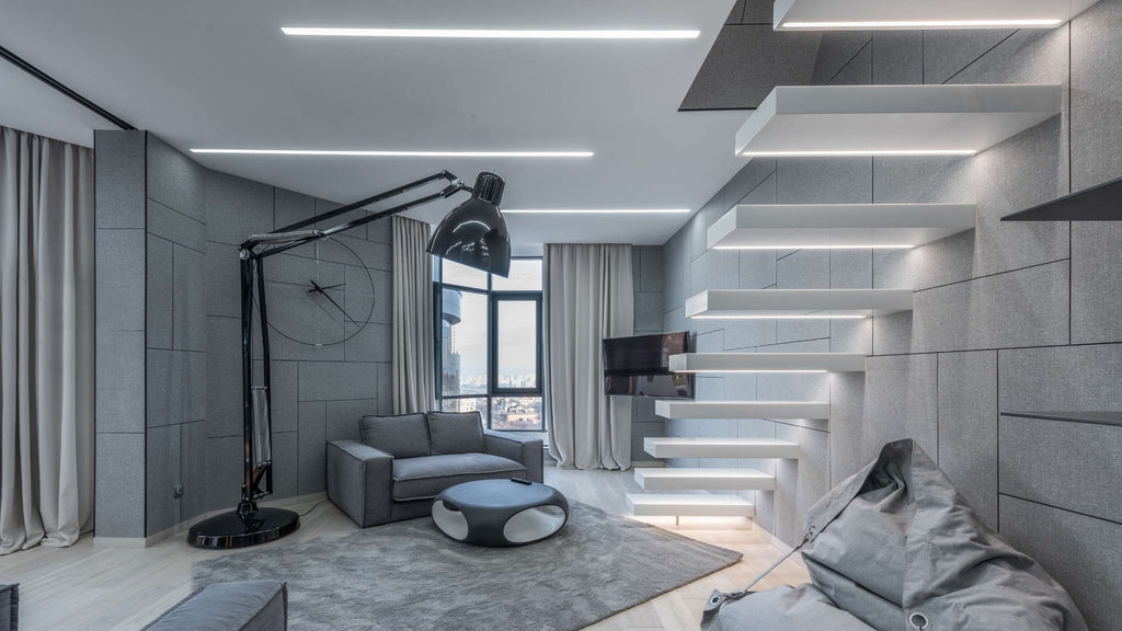 A modernized gray room