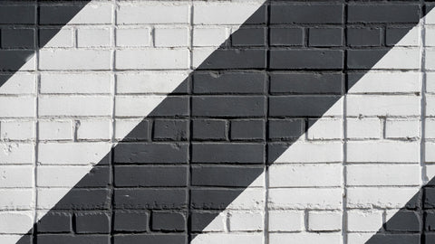 Black and White Brick Wall