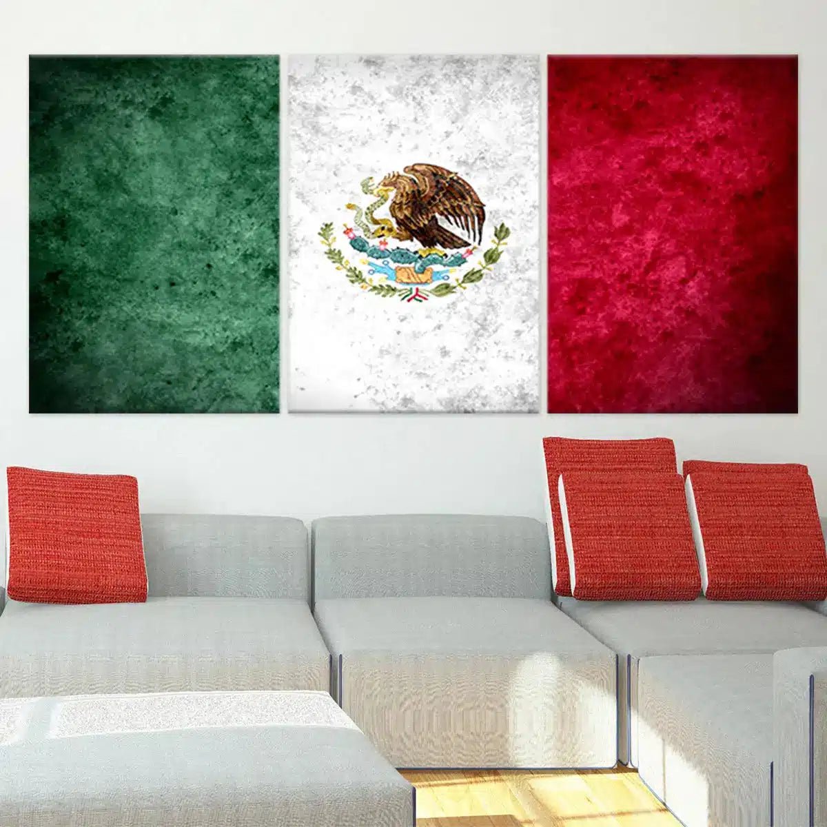 Slidetiles Metal Prints  The Mexican Flag Wall Art