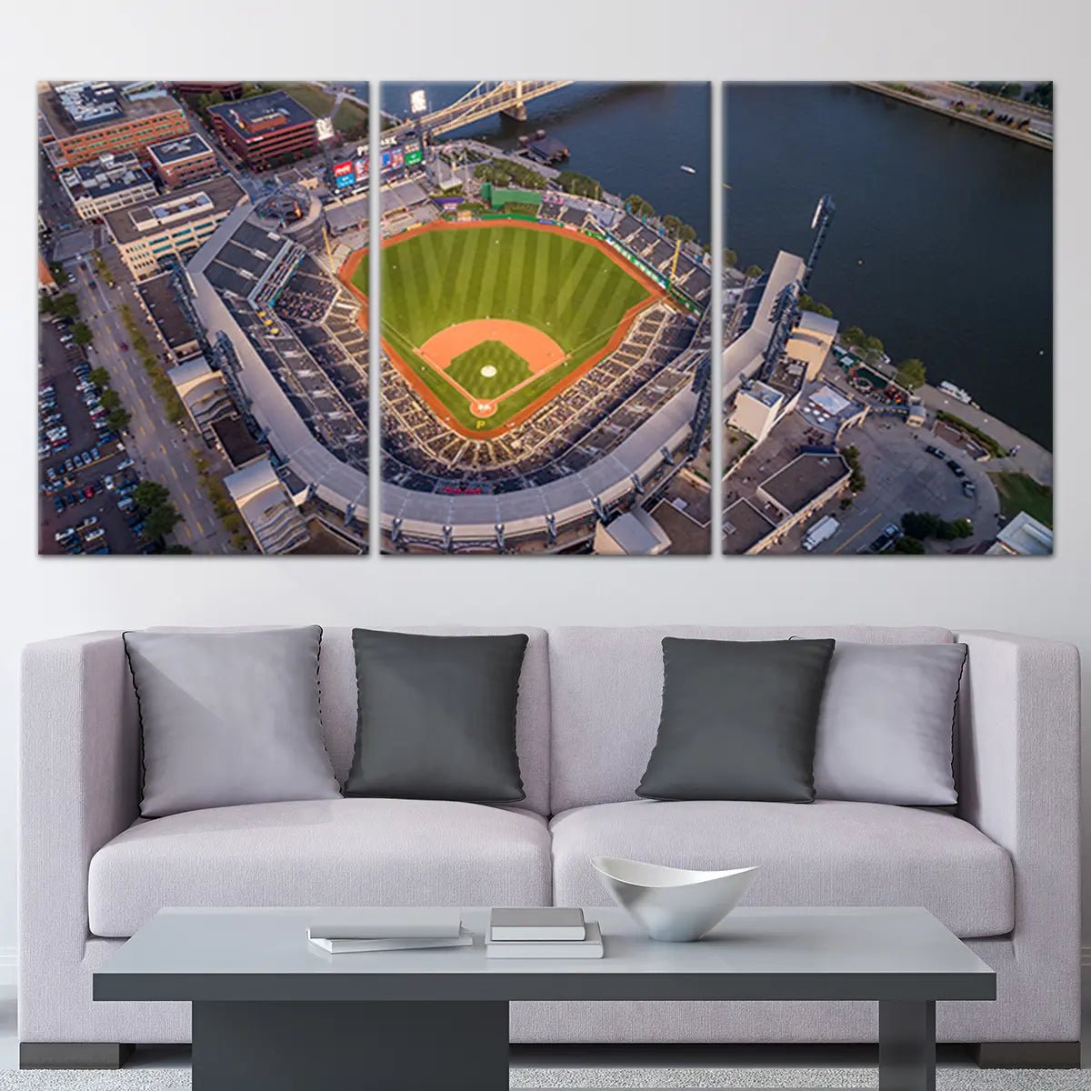 New York Baseball Stadium Poster Wall Art Decor Framed Print | 23 x 29 | NY  Day Game at Yankee Field…See more New York Baseball Stadium Poster Wall