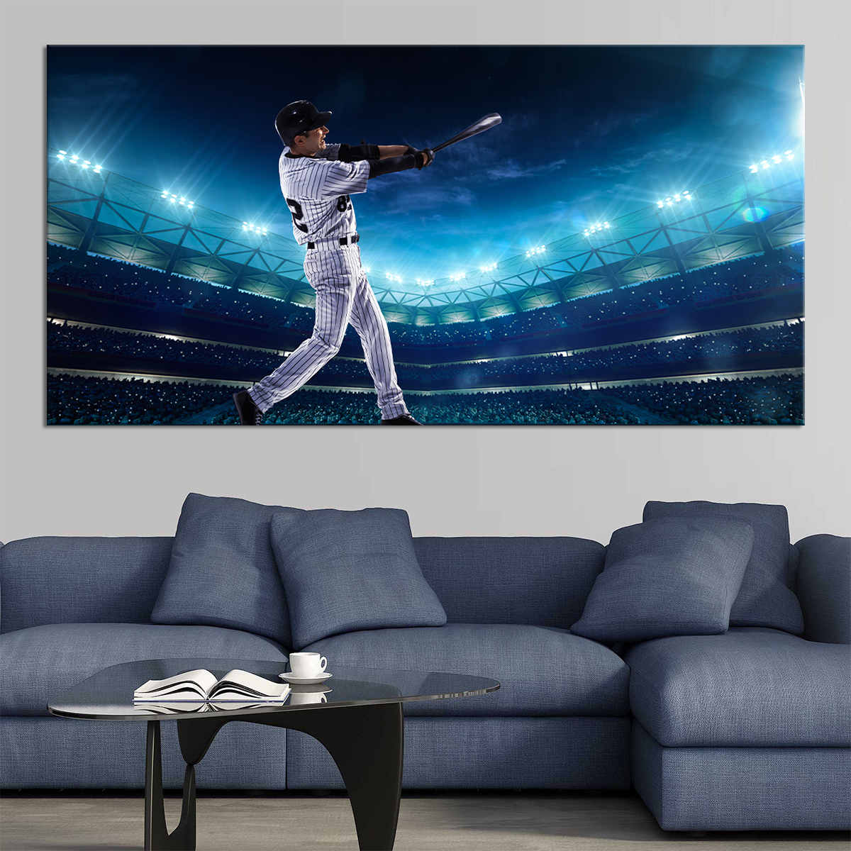 Los Angeles Jersey Custom Canvas Print Wall Art for Boy Girl Men Women  Baseball Personalized Canvas Art