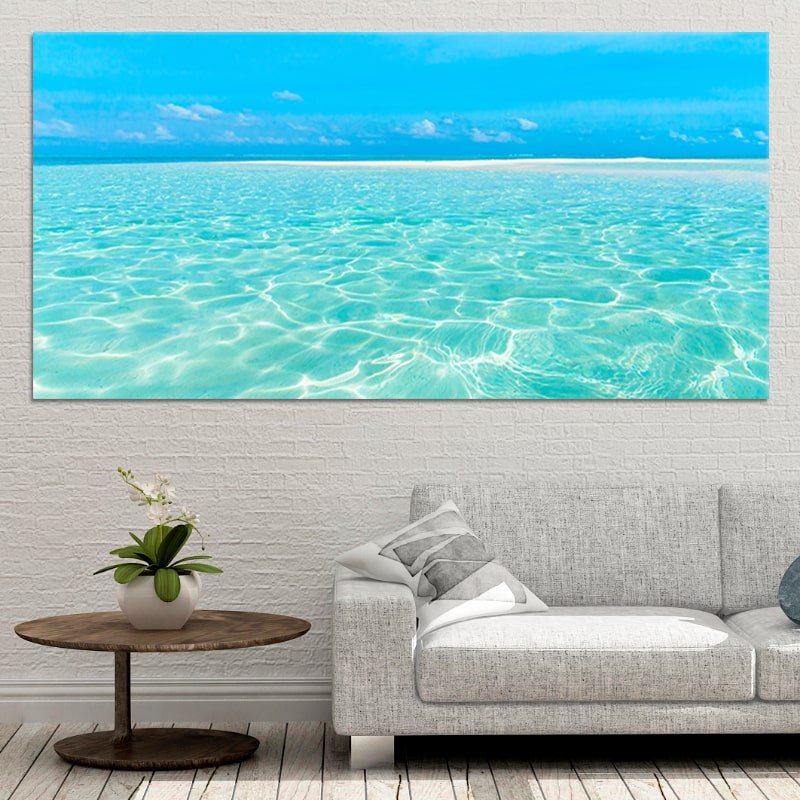 Heart Shaped Island Canvas Wall Art Set I by Stunning Canvas Prints