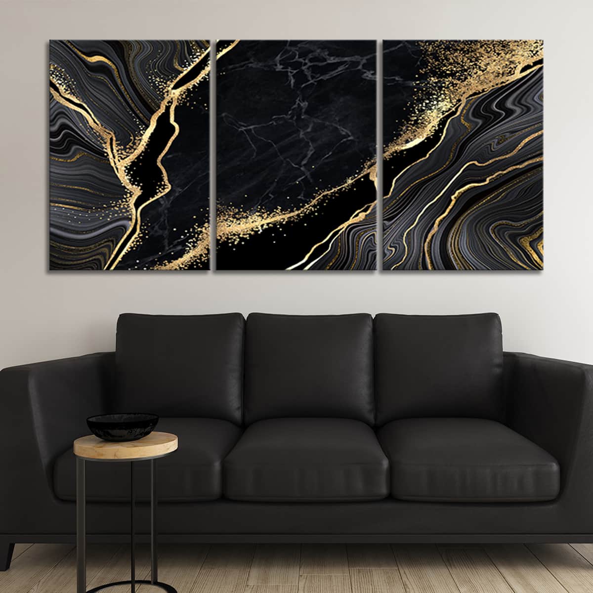 Silver Marble Canvas Wall Art Set l by Stunning Canvas Prints