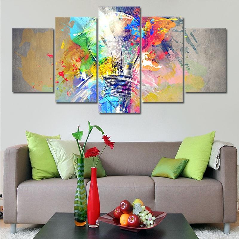 Colorful Fancy Paint Canvas Set Wall Art in 2023