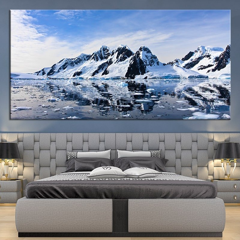 Snowy Mountains Wall Art Canvas | by Stunning Canvas Prints