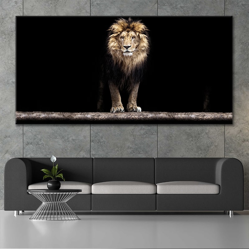 Lion Mane Hair Modern Wall Art Decor I By Stunning Canvas Prints