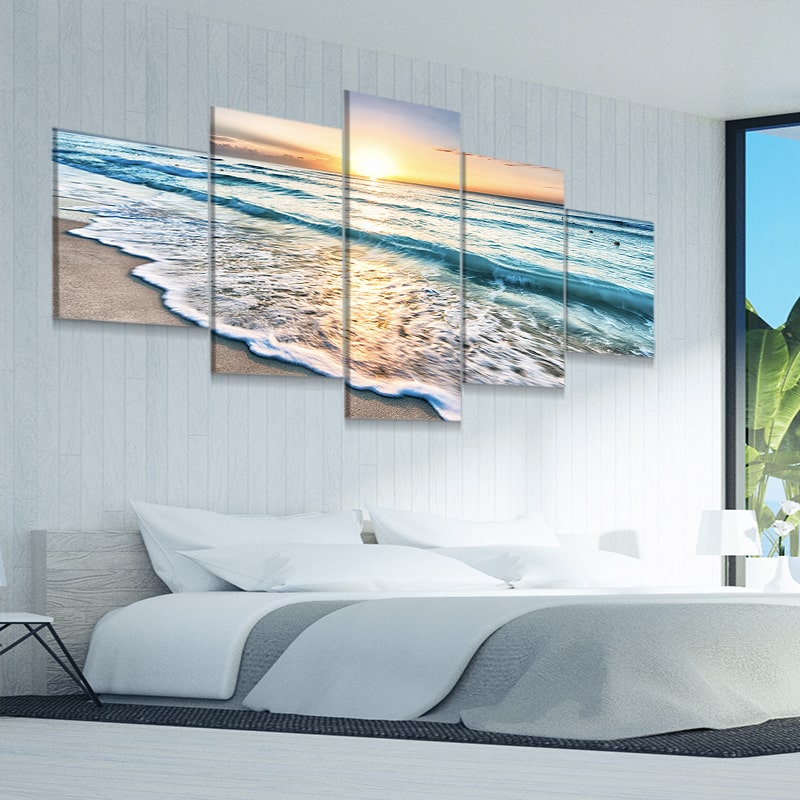 Sunrise Over Cancun Beach Canvas Wall Art L By Stunning Canvas Prints