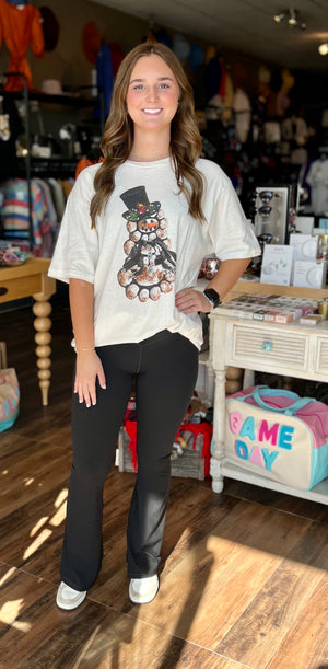 Blingy Snowman Tee - Jaded the Boutique