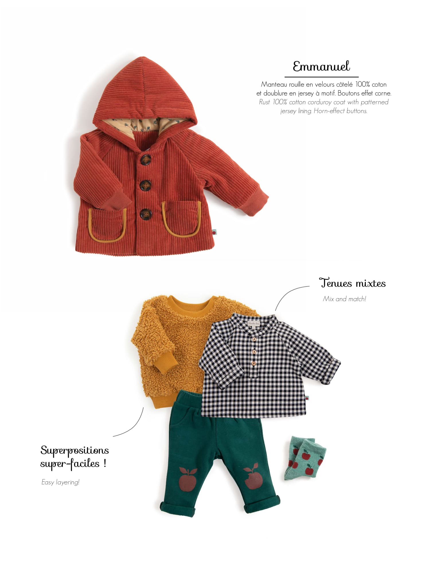 Catalogo Abbigliamento bambini moulin Roty Autunno Inverno 2021 Online PIPI e PUPU